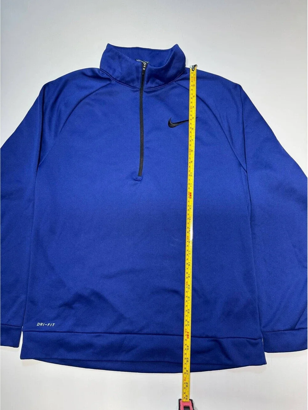 Nike Dri-FIT Blue Quarter Zip Pullover Sweatshirt Men's Size M 836515-455